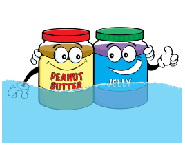 Peanut butter and jelly